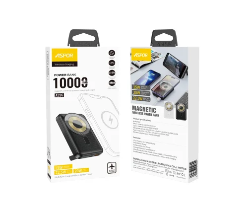Aspor A326 22 5 High Power Wirless Power Bank With Pd | Aspor | AdvanceStore UK