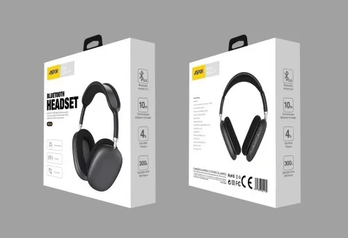 Aspor A618 Black Bluetooth 5 1 Headset With Long Battery And Stand Time | Aspor | AdvanceStore UK