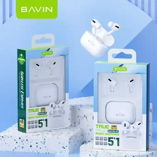 BAVIN 25 TWS Earbuds With LED Power Display Case | BAVIN | AdvanceStore UK