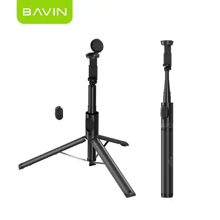 BAVIN AP-28 Foldable Selfie Stick Tripod With LED Ring Light | BAVIN | AdvanceStore UK