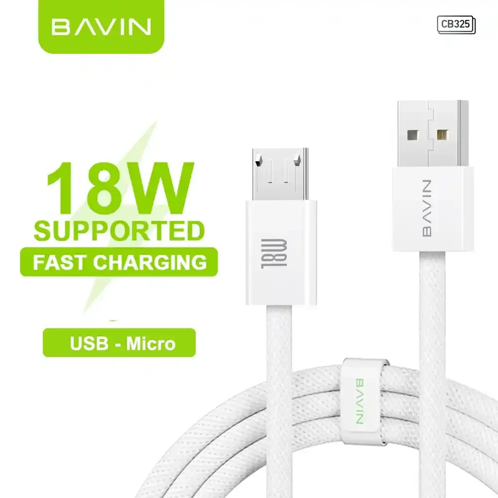 BAVIN CB325 1M USB-A To Micro-USB Charging Data Cable | BAVIN | AdvanceStore UK