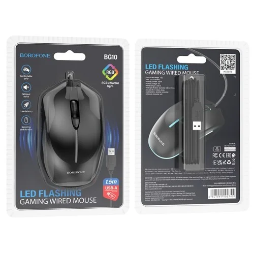 Bg10 Soaring Game Luminous Wired Mouse | BOROFONE | AdvanceStore UK