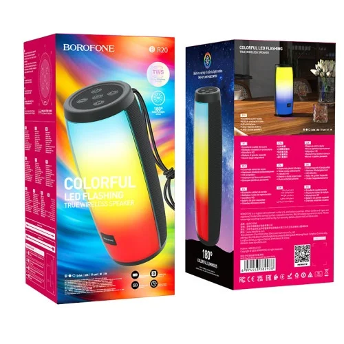Borofone Br20 Sound Wave Sports Wireless Bt Speaker With Lighting | BOROFONE | AdvanceStore UK