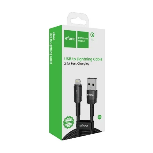 Efone Usb A To Lighting Cable Fast Charging Adorable 3m | AdvanceStore | AdvanceStore UK