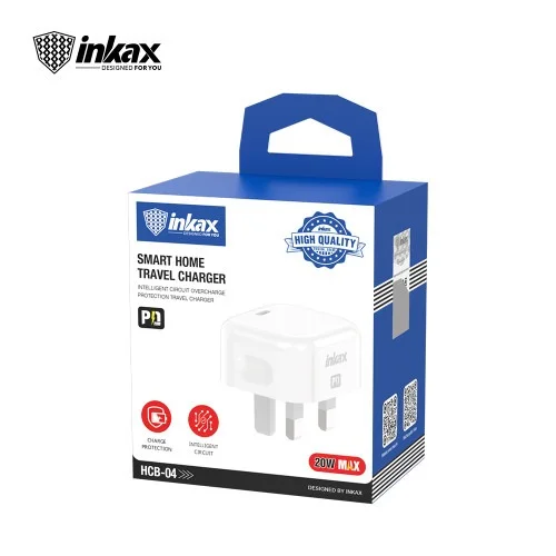 Inkax Hcb 04 Type C Pd 20w Wall Plug For Iphone Samsung Htc Motrola Nokia Etc | Inkax | AdvanceStore UK