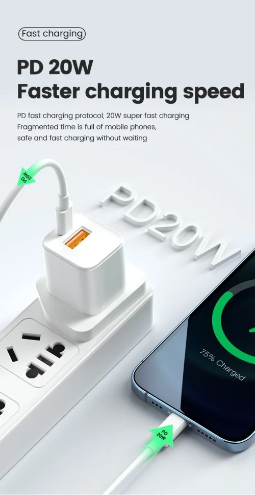 Jellico C46 20w Pd Fast Charger Type C To Lighting | Jellico | AdvanceStore UK