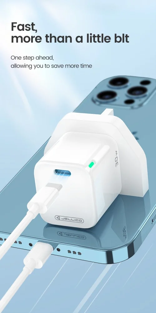 Jellico C49 Real 30w Pd Fast Charger Type C To Lighting | Jellico | AdvanceStore UK