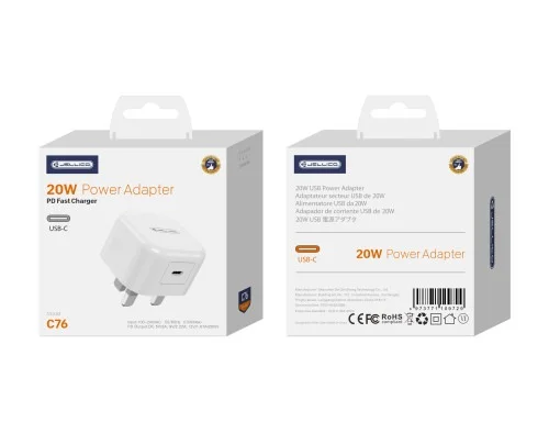 Jellico C76 Type C To Lighting 20w Pd Full Charger | Jellico | AdvanceStore UK