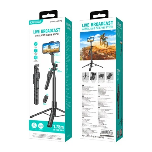 Kaku Selfie Stick Ksc 1151 Extendable Bluetooth And Portable Or Best For Travel And Vlogging | Kakusiga (KSC) | AdvanceStore UK