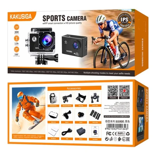 Ksc 1131 Dongtai Sports Action Camera Hd Waterproof Cam For Outdoor And Adventure Recording | Kakusiga (KSC) | AdvanceStore UK