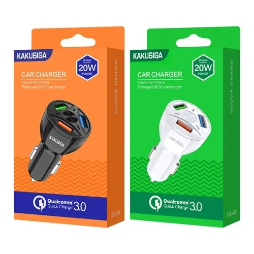 Ksc 486 Nuoda Three Port Qc3 0 20w Car Charger | Kakusiga (KSC) | AdvanceStore UK