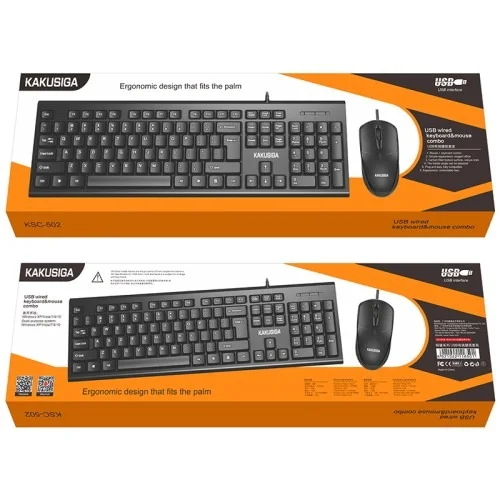 Ksc 502 Mingjian Usb Wired Keyboard And Mouse Set | Kakusiga (KSC) | AdvanceStore UK
