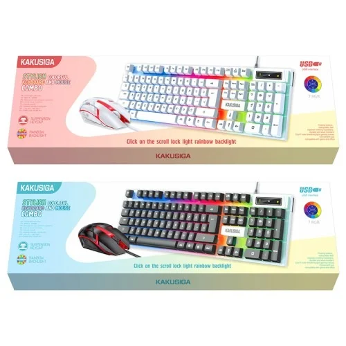 Ksc 734 Guangying Fashion Colorful Keyboard And Mouse Set | Kakusiga (KSC) | AdvanceStore UK