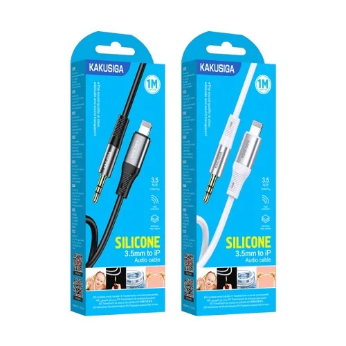 Ksc 891 1m Silicone Audio Adapter Usb C And Lightning To 3 5 Mm Jack Lossless Sound | Kakusiga (KSC) | AdvanceStore UK