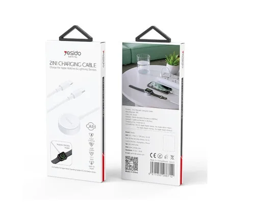 Yesido Ca113 2in One Charging Cable For Apple Watch And Lighting Device | Yesido | AdvanceStore UK