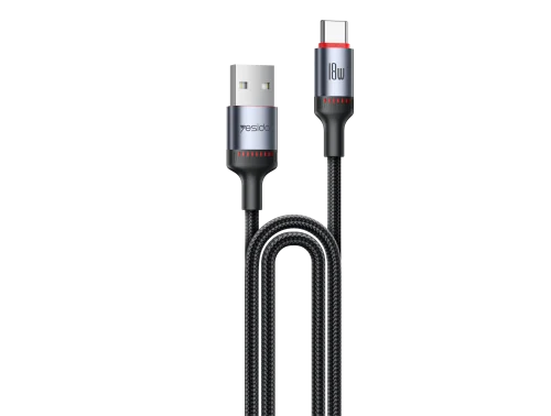 Yesido Ca130c 2m Usb To Type C 18w Fast Charging Cable Durable Nylon Braided Design With Smart Chip | Yesido | AdvanceStore UK