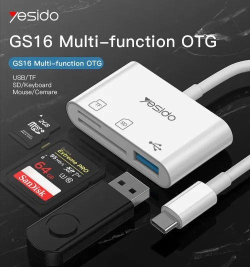 Yesido Gs16 Multifunctional Otg Adapter | Yesido | AdvanceStore UK