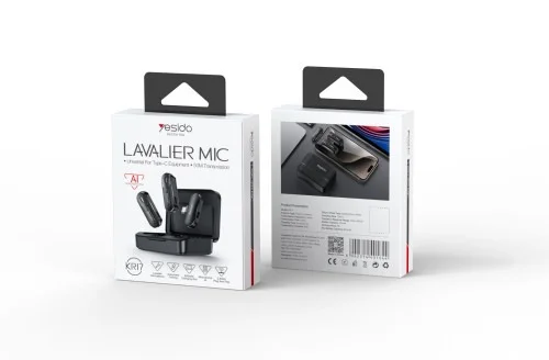 Yesido Kr17 Lavalier Mic Universal Type C Ai Noise Reduction 50m Range Transmission | Yesido | AdvanceStore UK