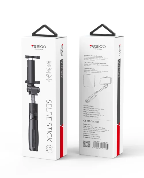 Yesido Sf11 360 Selfi Stick For All Kind Of Mobile Phones | Yesido | AdvanceStore UK