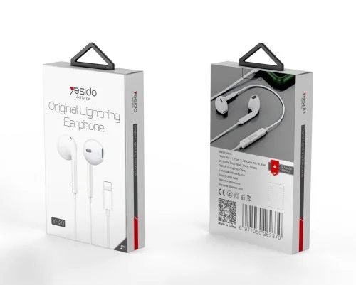 Yesido Yh20 Earphone For Lighning Original 7 8 X Xr 12 13 14 15 Pro Max | Yesido | AdvanceStore UK