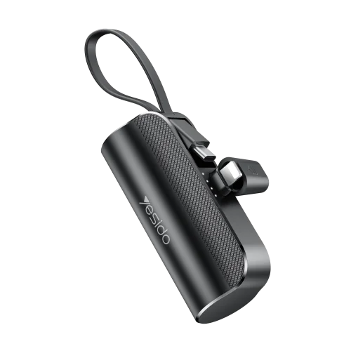 Yesido Yp68 5000mah Power Bank Built In Lightning And Type C With Hidden Stand | Yesido | AdvanceStore UK